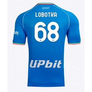SSC Napoli Stanislav Lobotka #68 Hemmatröja 2023-24 Kortärmad
